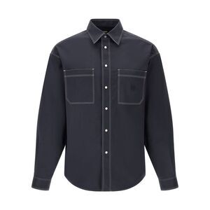 Fendi Blue Cotton Men's Blouse